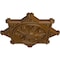 Ekena Millwork Antilles Ceiling Medallion (Fits Canopies up to 6"), Hand-Painted Smokey Topaz, 38 1/4"OD x 1 1/2"P CM38ANSTF - alternate 2